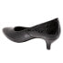 Trotters Kiera T1805-045 Womens Black Narrow Leather Pumps Heels Shoes 9