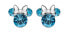 Glittering silver Minnie Mouse stud earrings ES00028SMARL.CS