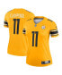Фото #2 товара Women's Chase Claypool Gold-Tone Pittsburgh Steelers Inverted Legend Game Jersey