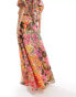 Фото #4 товара Hope & Ivy maxi skirt with thigh split in floral co-ord