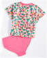 ფოტო #2 პროდუქტის Toddler & Little Girls Blurred Floral Rash Guard 2-Pc. Swimwear Set, Created for Macy's