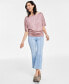 Фото #4 товара Women's Draped Off-The-Shoulder Top, Created for Macy's