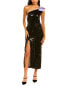 Фото #1 товара Olivia Rubin Violet One-Shoulder Midi Dress Women's Black 0