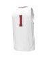 Фото #2 товара Men's #1 White Wisconsin Badgers Replica Basketball Jersey