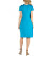 Faux Wrapover Maternity Dress with Cap Sleeves