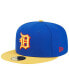 ფოტო #4 პროდუქტის Men's Royal, Yellow Detroit Tigers Empire 59FIFTY Fitted Hat