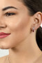 Charming silver earrings with zircons EA293DPW