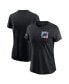ფოტო #1 პროდუქტის Women's Black Carolina Panthers 2023 NFL Crucial Catch Sideline Tri-Blend T-shirt