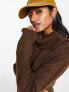 Фото #5 товара Only roll neck midi jumper dress in chocolate brown