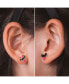 ფოტო #3 პროდუქტის Mickey Mouse and Minnie Mouse Silver Plated Mismatched Stud Earrings