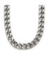 ფოტო #1 პროდუქტის Stainless Steel Polished 24 inch Heavy Wheat Necklace