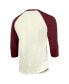 Men's Threads Cream/Burgundy Philadelphia Phillies Raglan 3/4-Sleeve T-Shirt