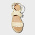 Фото #2 товара Women's Kayla Wedge Heels with Memory Foam Insole - Universal Thread Beige 6.5