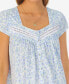 Фото #4 товара Women's Cotton Jersey Cap-Sleeve Nightgown