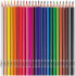 Фото #1 товара Цветные карандаши треугольные 24 цвета в длинной упаковке Stylex
