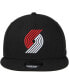 Фото #3 товара Men's Black Portland Trail Blazers Official Team Color 9FIFTY Adjustable Snapback Hat