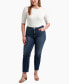 Фото #4 товара Plus Size Suki Curvy-Fit Straight Jeans