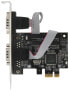 Exsys EX-46012 - PCIe - Serial - Male - RS-232 - Grey - China