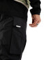 Sixth June utility cargo trousers in black