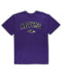 Фото #3 товара Пижама Concepts Sport для мужчин с фиолетовым принтом и серыми брюками, Baltimore Ravens