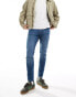 Jack & Jones Pete slim tapered jean in mid blue wash