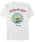 ფოტო #1 პროდუქტის Men's Vintage-Like Kawaii Short Sleeve Crew T-shirt