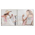 Фото #1 товара Картина Home ESPRIT Шляпа Средиземноморье 80 x 3,5 x 80 cm (2 штук)