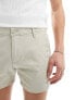 ASOS DESIGN 2 pack skinny chino shorts in khaki and stone save