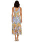 ფოტო #2 პროდუქტის Women's Sequin V-Neck Midi Dress