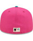 Фото #2 товара Men's Pink, Green Oakland Athletics Cooperstown Collection 1972 World Series Passion Forest 59FIFTY Fitted Hat