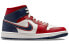 Фото #3 товара Кроссовки женские Jordan Air Jordan 1 Mid "USA 2.0" Бело-красные