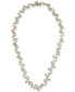 ფოტო #3 პროდუქტის Cultured Freshwater Pearl (5mm) & Diamond (1/2 ct. t.w.) Vine 16" Collar Necklace in 14k Gold-Plated Sterling Silver
