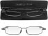 Фото #1 товара Flat-Fold Reading Glasses +1.0 Full Speed Folding Metal Glasses with a Slim Black Protective Case, Easy to Carry Read Optics