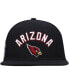 Фото #4 товара Men's Black Arizona Cardinals Stacked Snapback Hat