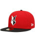 ფოტო #1 პროდუქტის Men's Red Indianapolis Indians Authentic Collection Team Home 59FIFTY Fitted Hat