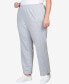 Фото #3 товара Plus Size Comfort Zone French Terry Elastic Waist Average Length Pants