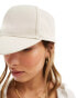 ASOS DESIGN linen mix cap