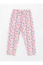Фото #3 товара LCW baby Polo Yaka Kısa Kollu Çiçekli Kız Bebek Pijama Takım