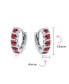 ფოტო #8 პროდუქტის Round Solitaire Cubic Zirconia AAA CZ S-Style Wave Kpop Huggie Hoop Earrings For Women .925 Sterling Silver More Colors