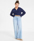 Фото #1 товара Women's High Rise Wide-Leg Jeans, Created for Macy's
