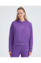 W Essential Hoodie Sweatshirt S232243- Kadın Kapüşonlu Sweatshirt Mor