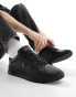 Фото #10 товара Polo Ralph Lauren Heritage Court trainer with red logo in black