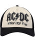 Men's Cream, Black AC/DC Sinclair Snapback Hat