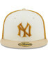 Фото #3 товара Men's Cream, Gold New York Yankees Chrome Anniversary 59FIFTY Fitted Hat