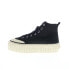 Diesel S-Hanami Mid X Mens Black Canvas Lace Up Lifestyle Sneakers Shoes