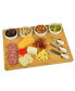 Baxter Bamboo Cheese Board with 4 Bowls and Multifunction Knife