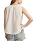 ფოტო #2 პროდუქტის Women's Cotton Sleeveless Popover Shirt