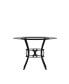 Фото #6 товара 42" Round Glass Dining Table With Metal Frame