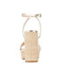 ფოტო #4 პროდუქტის Odalina Women's Raffia Platform Heel Sandals