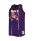 Фото #3 товара Men's Tracy McGrady Purple Toronto Raptors Big and Tall Hardwood Classics 1998-99 Swingman Jersey